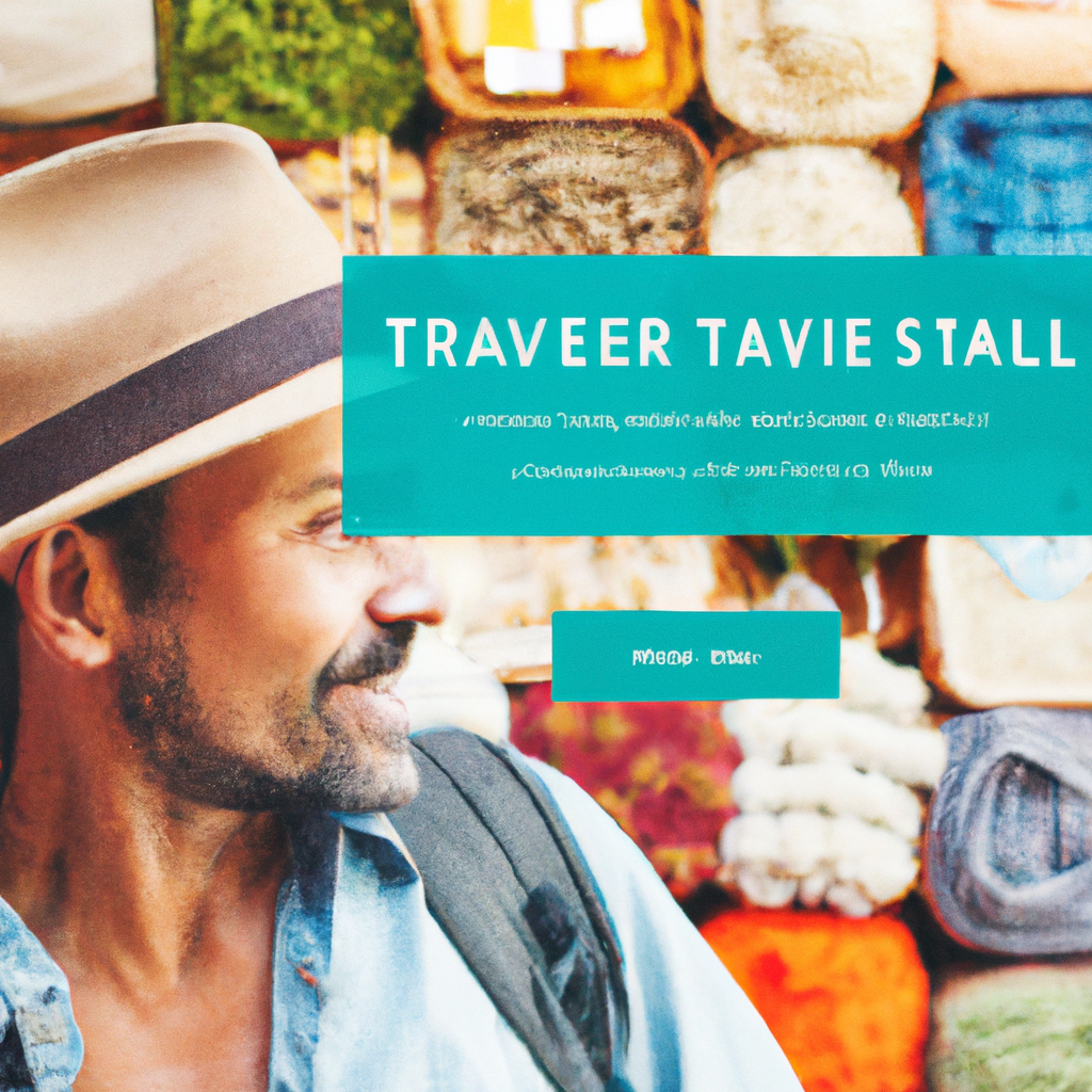 Traveler portrait at market